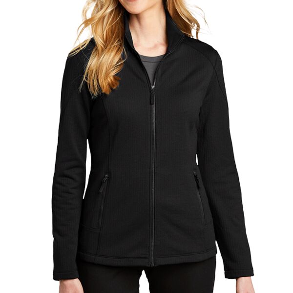 Women's Grid Fleece Jacket Thumbnail